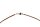 Kautschukband natur mit Karabiner, Länge 45 cm