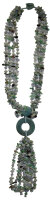 Fantasie Y-Kette Amazonit mit Chalcedon