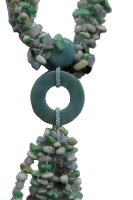 Fantasie Y-Kette Amazonit mit Chalcedon