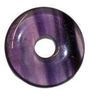 Donut Regenbogen Fluorit, 30 mm, netto