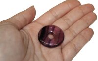 Donut Regenbogen Fluorit, 30 mm, netto