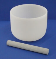 Kristallklangschale gefrostet, Durchmesser 20,5  cm
