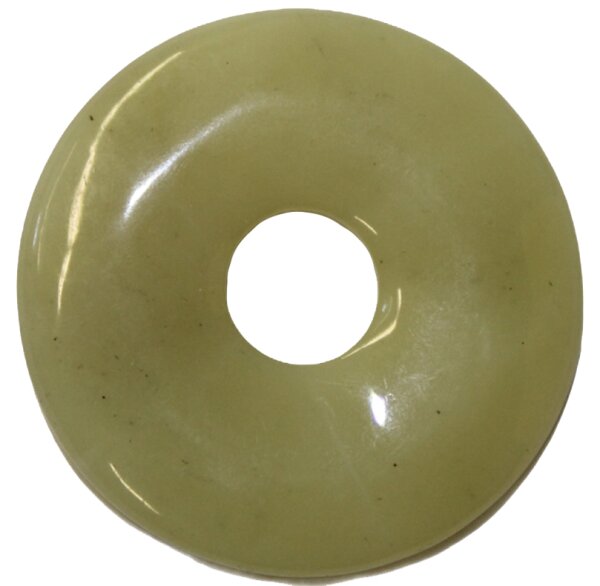 Donut gelbe Jade, 30 mm