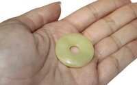 Donut gelbe Jade, 30 mm
