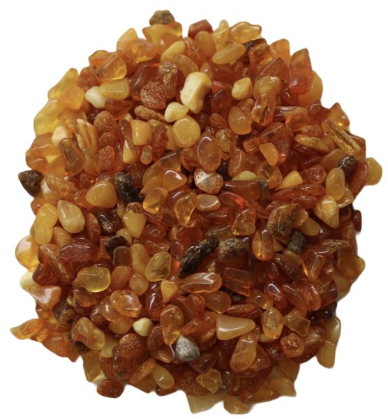 Trommelsteine Bernstein Natur, mini, 100 Gramm