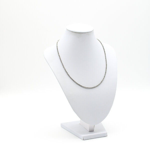 Kette Pyrit 2 mm, facettiert, 45 cm