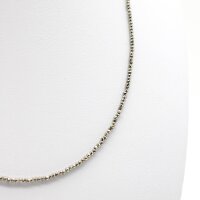 Kette Pyrit 2 mm, facettiert, 45 cm