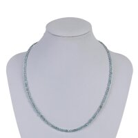 Kette Aquamarin 2 mm, facettiert, 45 cm