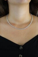 Kette Aquamarin 2 mm, facettiert, 45 cm
