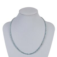 Kette Aquamarin ca. 2 mm, facettiert, 45 cm