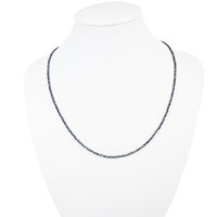 Kette Spinell mit Silberstaub 2 mm, facettiert, 45 cm