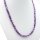 Kette Amethyst, Linsenform, 8 mm / 45 cm