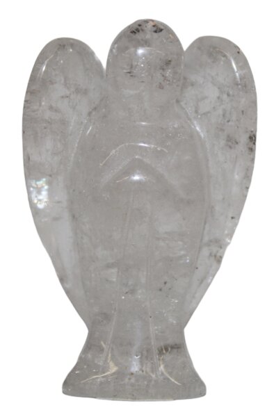 Engel aus Bergkristall, ca. 45 x 40 mm