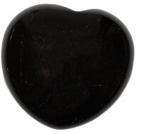 Herz Turmalin schwarz, ca. 45 mm x 40 mm