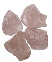 Deko Chips Rosenquarz Madagaskar roh, 1 KG Packung