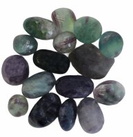 Trommelsteine Fluorit Multi, 500 Gr.