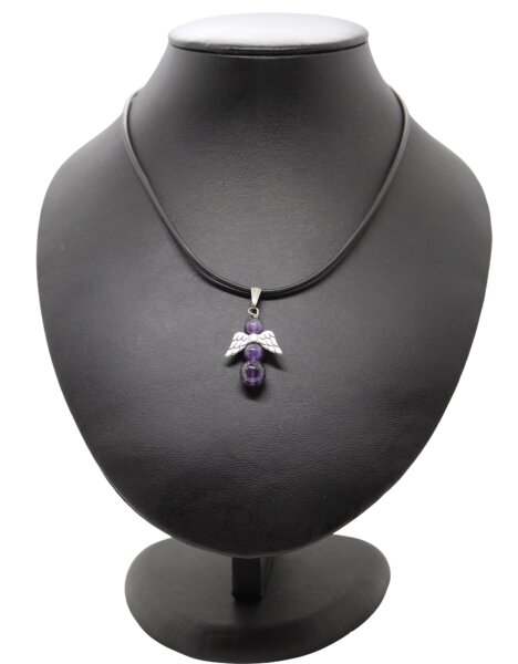 Kette mit Engelanhänger Amethyst