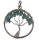 Anhänger Baum des Lebens mit Aquamarin