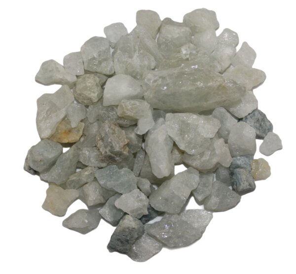 Deko Chips Aquamarin roh, 1 KG Packung