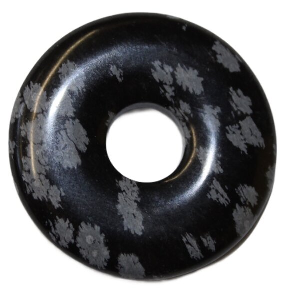 Donut Schneeflocken-Obsidian, 30 mm