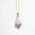 Anhänger Amethyst Spitze roh,goldfarben galvanisiert