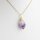 Anhänger Amethyst Spitze roh,goldfarben galvanisiert