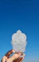 Buddhakopf aus Bergkristall