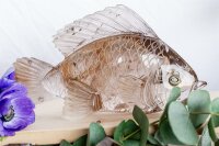 Fisch aus Rauchquarz mit Rutil Einschlüsse