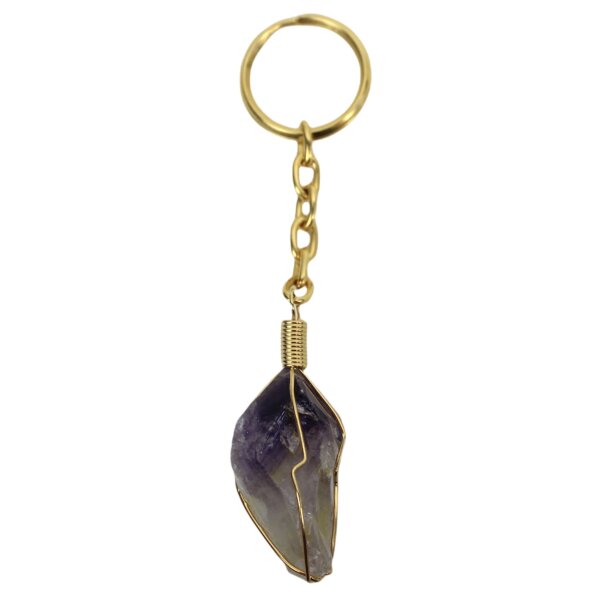 Schlüsselanhänger Amethyst Spitze filigran gef.