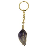 Schlüsselanhänger Amethyst Spitze filigran gef.