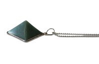 Anhänger Pyramide Aventurin grün, 925er Silber gefasst