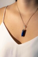 Anhänger Lapis Lazuli Spitzei, 925er Silber gef.