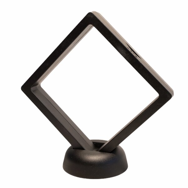 Schweberahmen schwarz, Rautenform, 90 mm x 90 mm