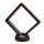 Schweberahmen schwarz, Rautenform, 90 mm x 90 mm