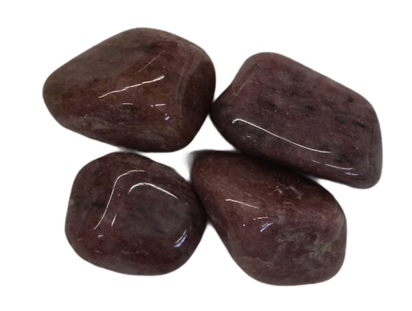 Trommelsteine Quarzit Bordeaux, 1 KG