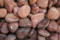 Trommelsteine Quarzit Bordeaux, 1 KG