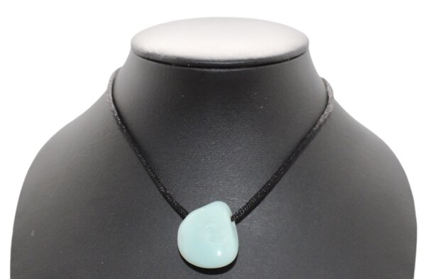 Anhänger Trommelstein Amazonit gebohrt