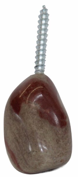 Trommelstein Jaspis mit Schraube