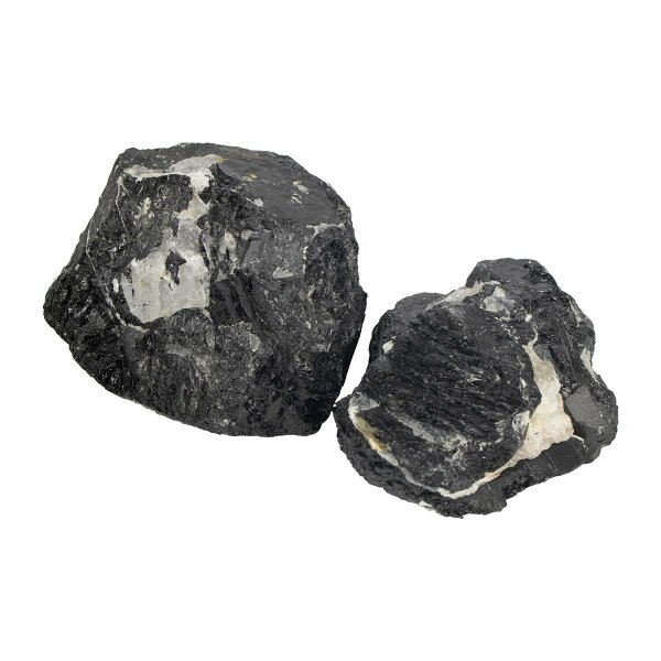 Schwarzer Turmalin mit Quarz