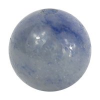 Kugeln 20 mm gebohrt, Blauquarz 1 Stück
