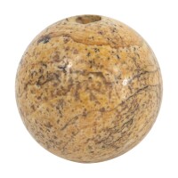 Kugeln 20 mm gebohrt, Landschaftsjaspis 1 Stück