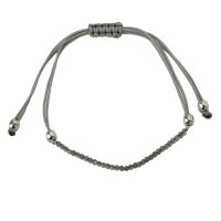 Pullstring Armband Labradorit 2 mm, facettiert