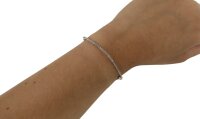Pullstring Armband Labradorit 2 mm, facettiert