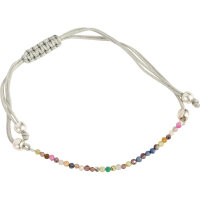 Pullstring Armband Multi-Mix, 2 mm, facettiert