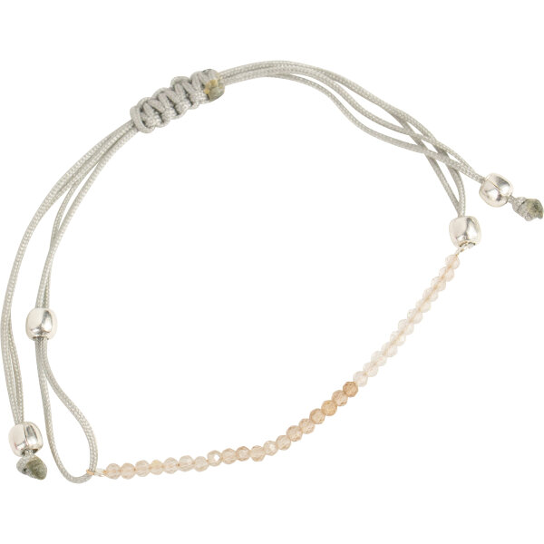 Pullstring Armband Imperial Topas, 2 mm, facettiert