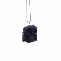 Anhänger Amethystdruse, Silber galvanisiert, klein