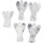 Engel Rosenquarz, leicht rose, 5er Set