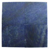 Untersetzer aus Blauquarz, 10 cm x 10 cm x 5 mm