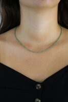 Kette Smaragd ca. 2 mm, facettiert , 45 cm