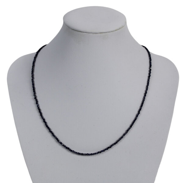 Kette Saphir 2 mm, facettiert, 45 cm